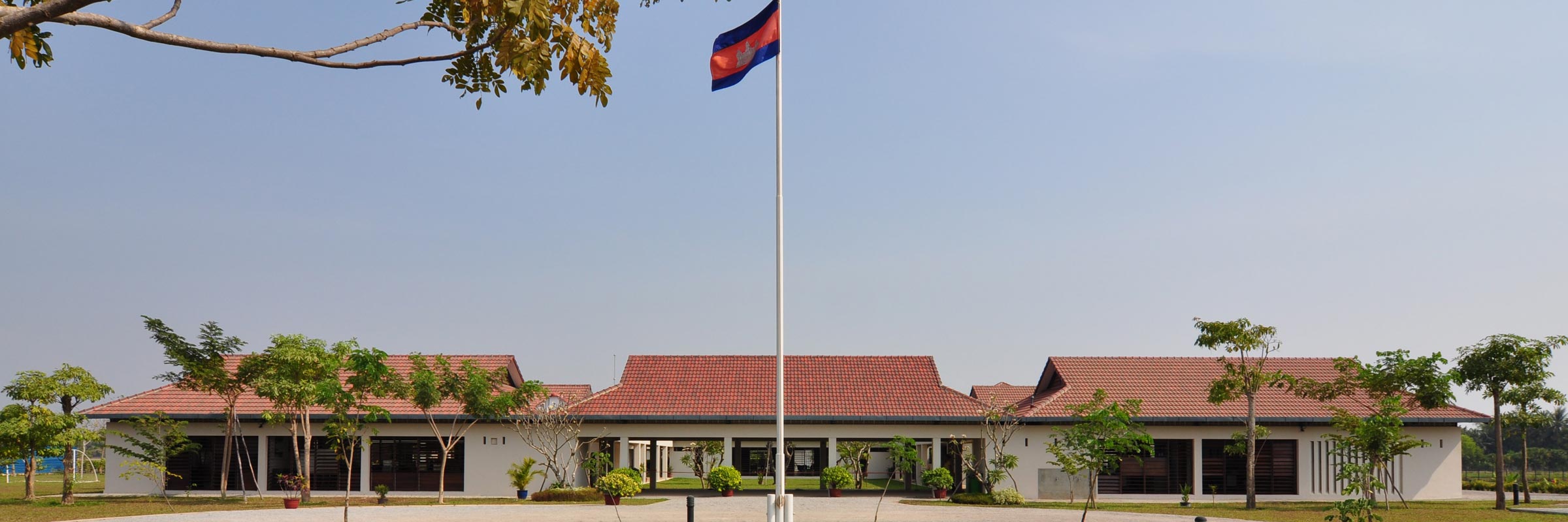 Jay Pritzker Academy main building, 2008 at JPA campus, Siem Reap, Cambodia