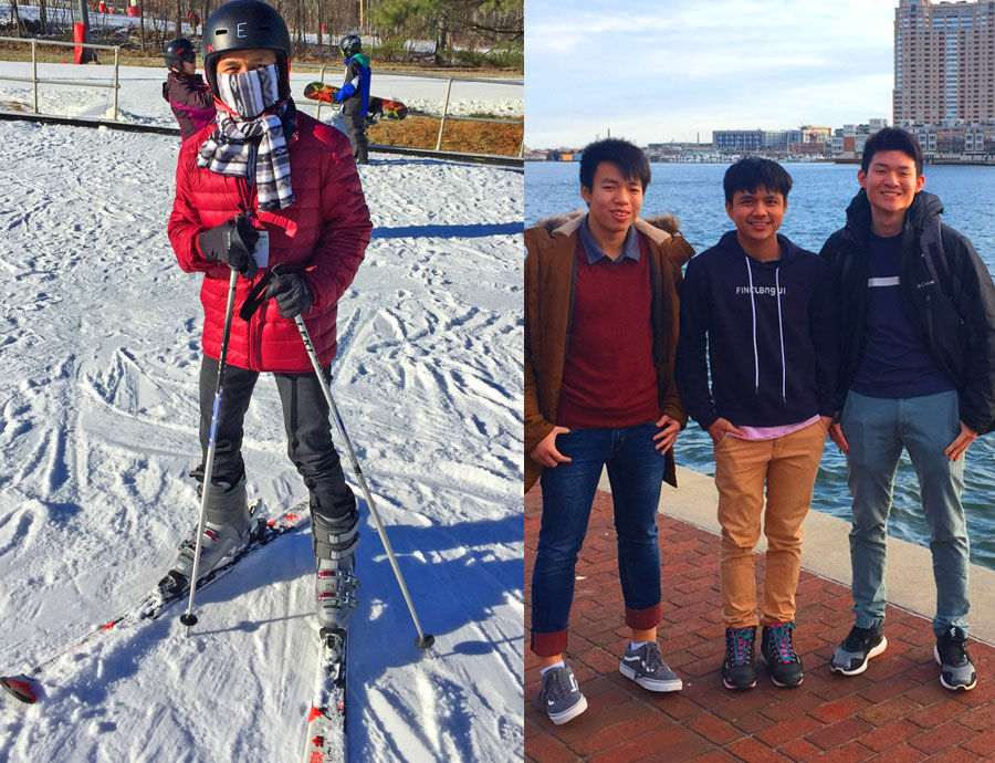 JPA student Sokhoeun ’19 Skiing for the first time and visiting Baltimore, USA. Jay Pritzker Academy, Siem Reap, Cambodia. Jay-Pritzker-Academy-Siem-Reap-Cambodia
