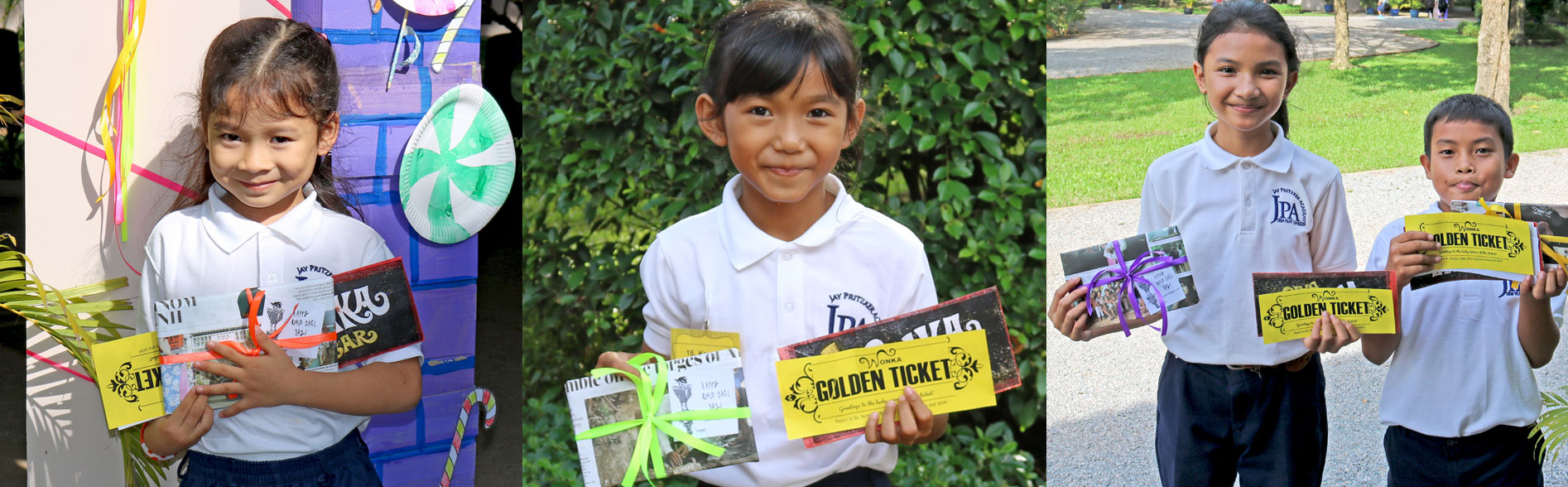 JPA students Roald Dahl Day - Wonka Golden Ticket winners. Jay Pritzker Academy, Siem Reap, Cambodia. Jay-Pritzker-Academy-Siem-Reap-Cambodia.