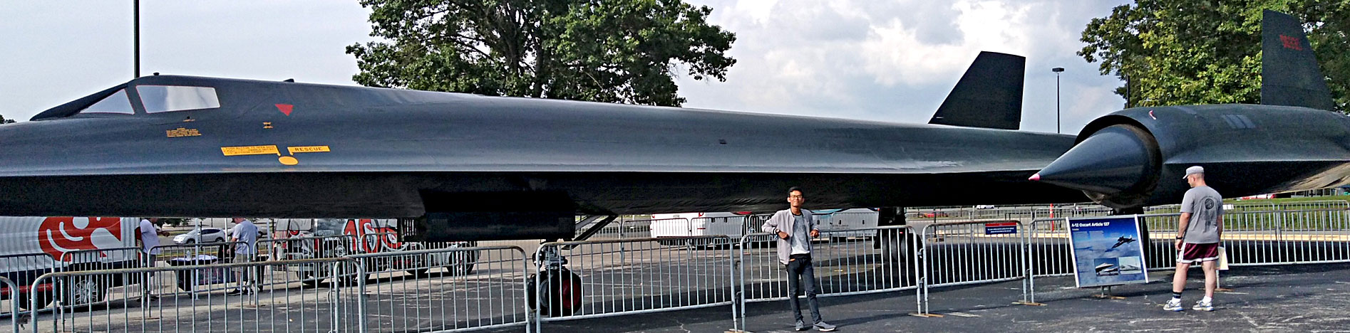 JPA student Savong ’18 with a US Air Force Lockheed SR-71 Blackbird at the US Space and Rocket Center at Huntsville, Alabama. Jay Pritzker Academy, Siem Reap, Cambodia. Jay-Pritzker-Academy-Siem-Reap-Cambodia
