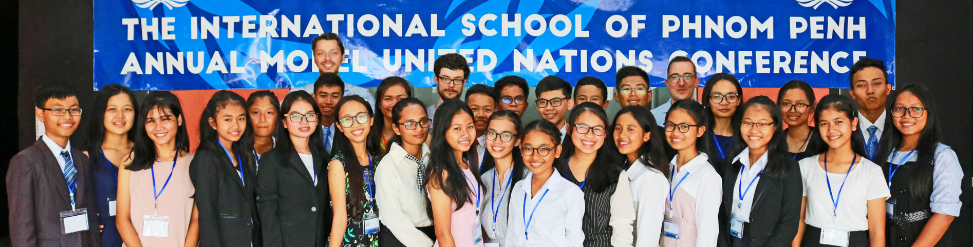 JPA Students from the Model United Nations (MUN) class who participated in the MUN conference at the International School of Phnom Penh. Jay Pritzker Academy, Siem Reap, Cambodia. Jay-Pritzker-Academy-Siem-Reap-Cambodia.