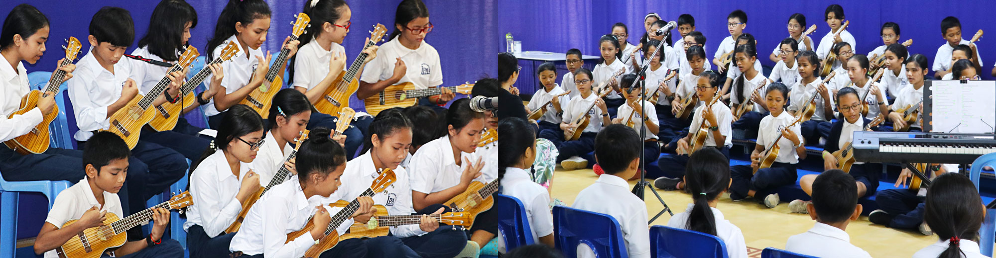 JPA Grade 7 and Grade 6 musical performance. Jay Pritzker Academy, Siem Reap, Cambodia. Jay-Pritzker-Academy-Siem-Reap-Cambodia.